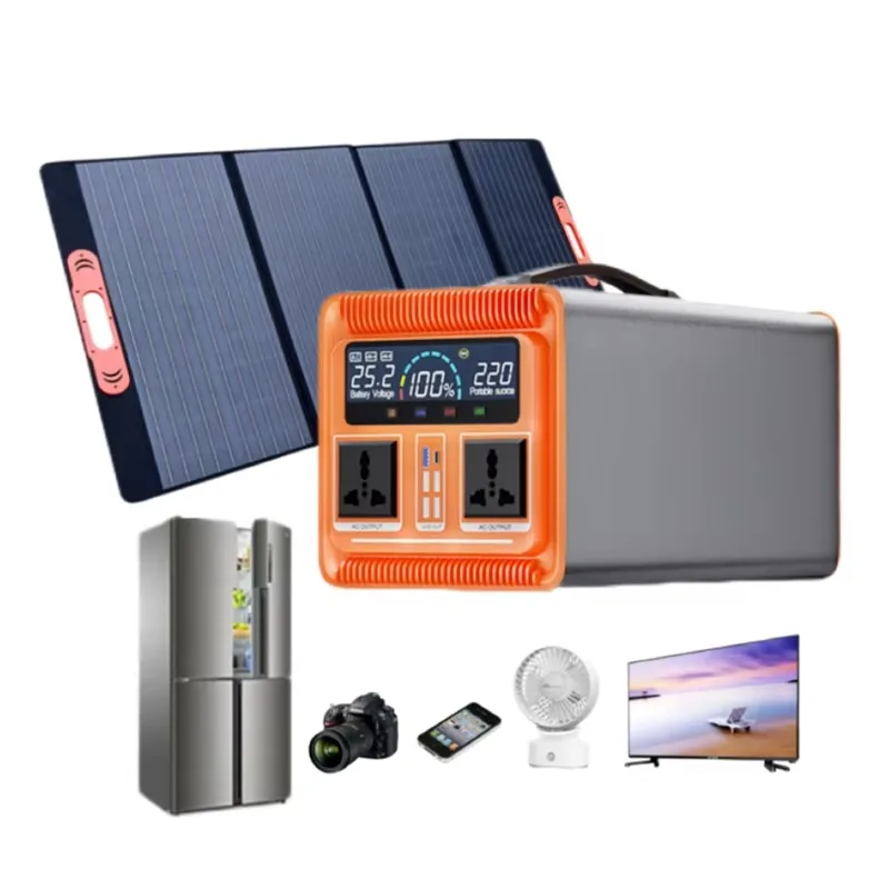 600W-2000W Portable Power Station LiFePO4 Battery 220V Solar Car Bank Jump Starter External Battery Pure Sine Wave Inverter