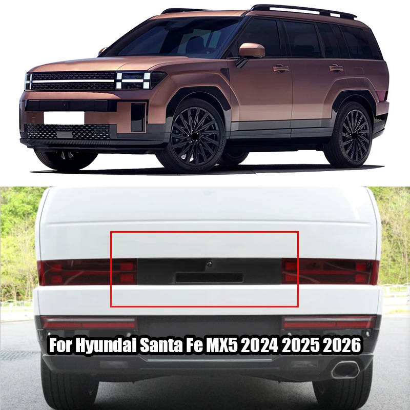 

for Hyundai Santa Fe MX5 2024 2025 2026 Car trunk door handle decorative frame ABS material exterior modification part