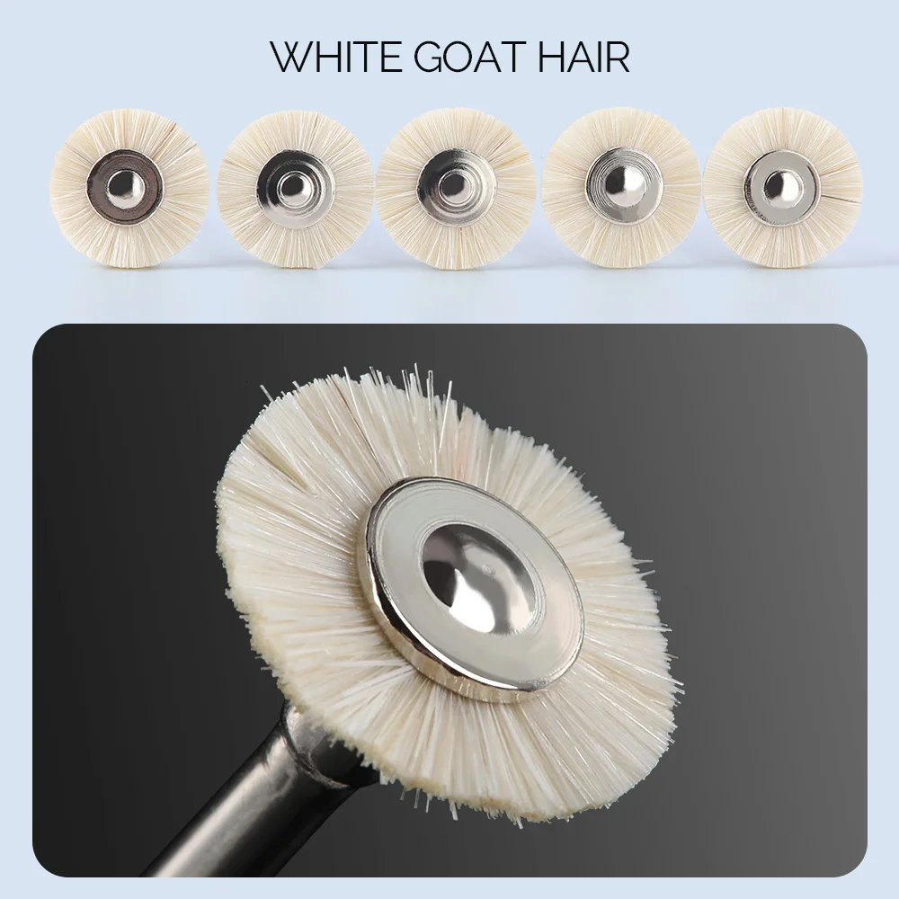 10pcs Dental Polishing Brush Wheel RA2.35mm 135℃ Autoclavable