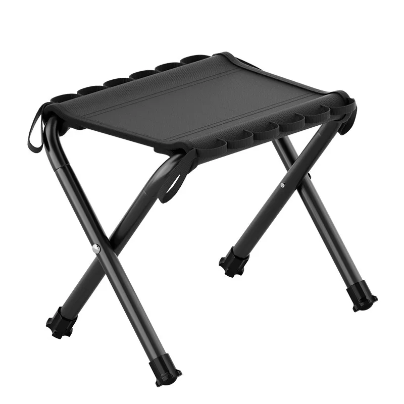 Pendurado ao ar livre Belt Folding Stool, cadeira Camping, pequeno Maza, Banco portátil, de alta velocidade Rail Line