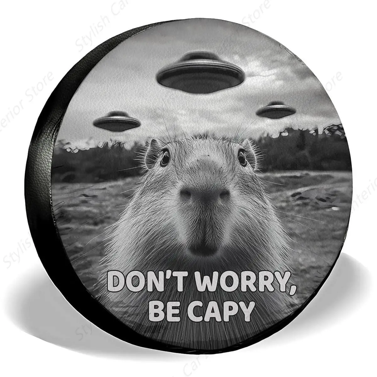 

Чехол для запасного колеса Capybara, универсальный чехол для колеса RV Camper, водонепроницаемый чехол для колеса, чехол для джипа без отверстия для камеры