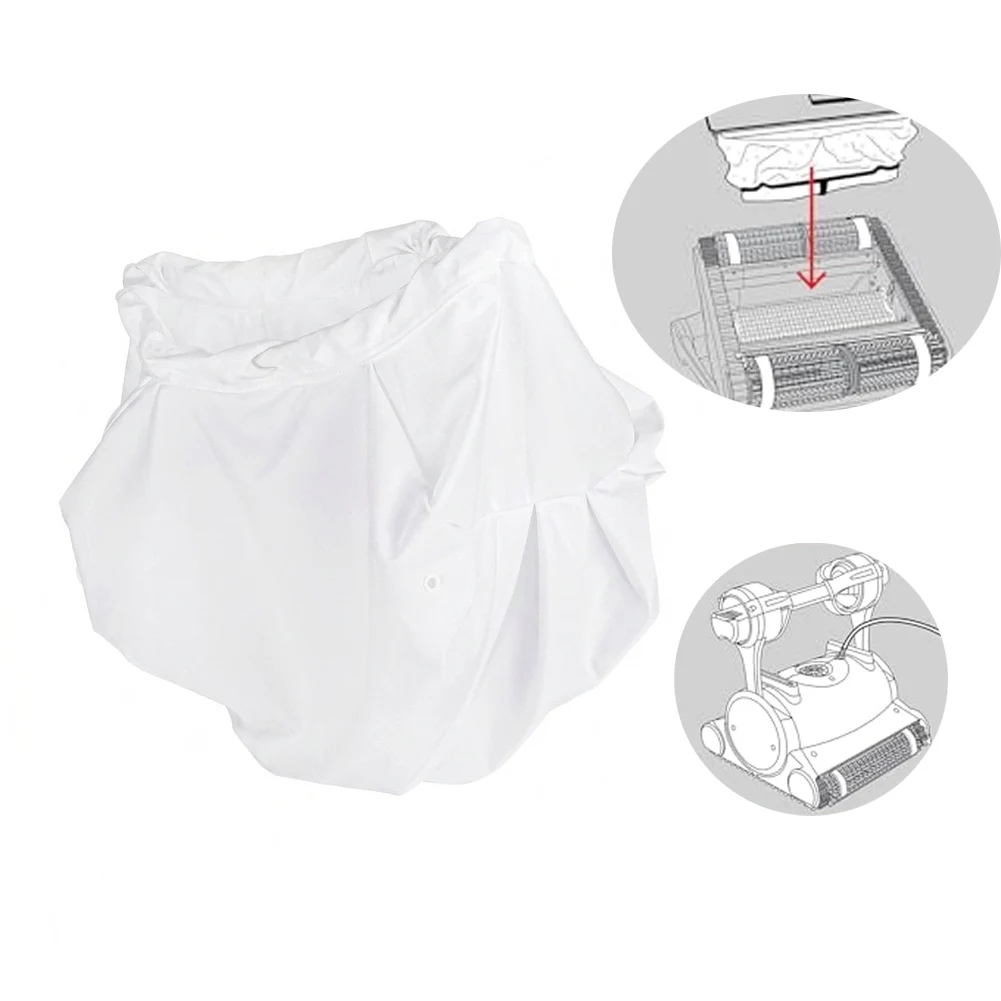 99954305-R1 White Mesh Filter Bag For For Dolphin Robotic Pool Cleaner DLX3 DLX4 DLX5 DX6 For Edge For Triton Wave For Prowler R
