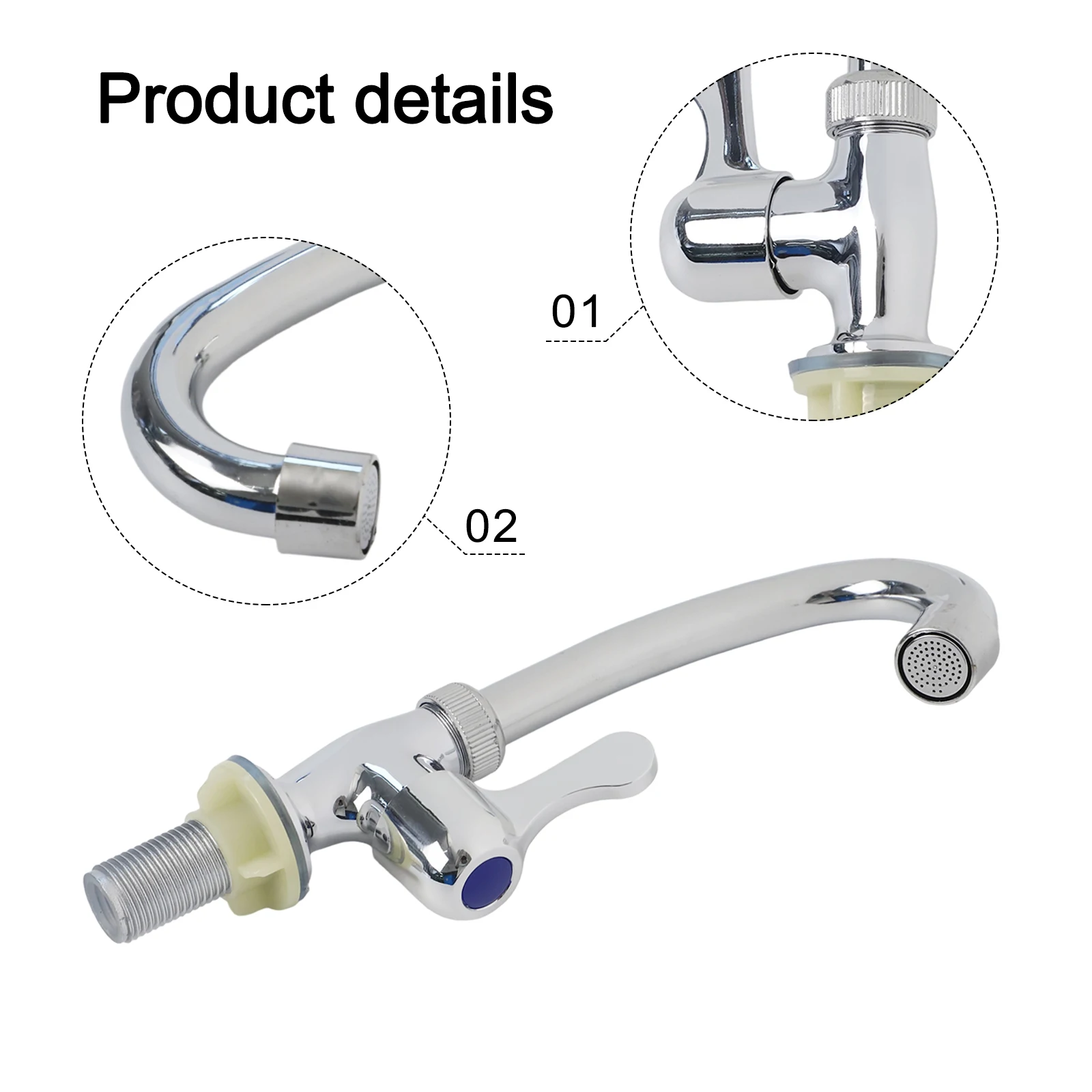 Child Safe Kitchen Faucet Water Tap Kitchen Sink Faucet Electroplated Finish Erosion Resistance Family-Friendly Design