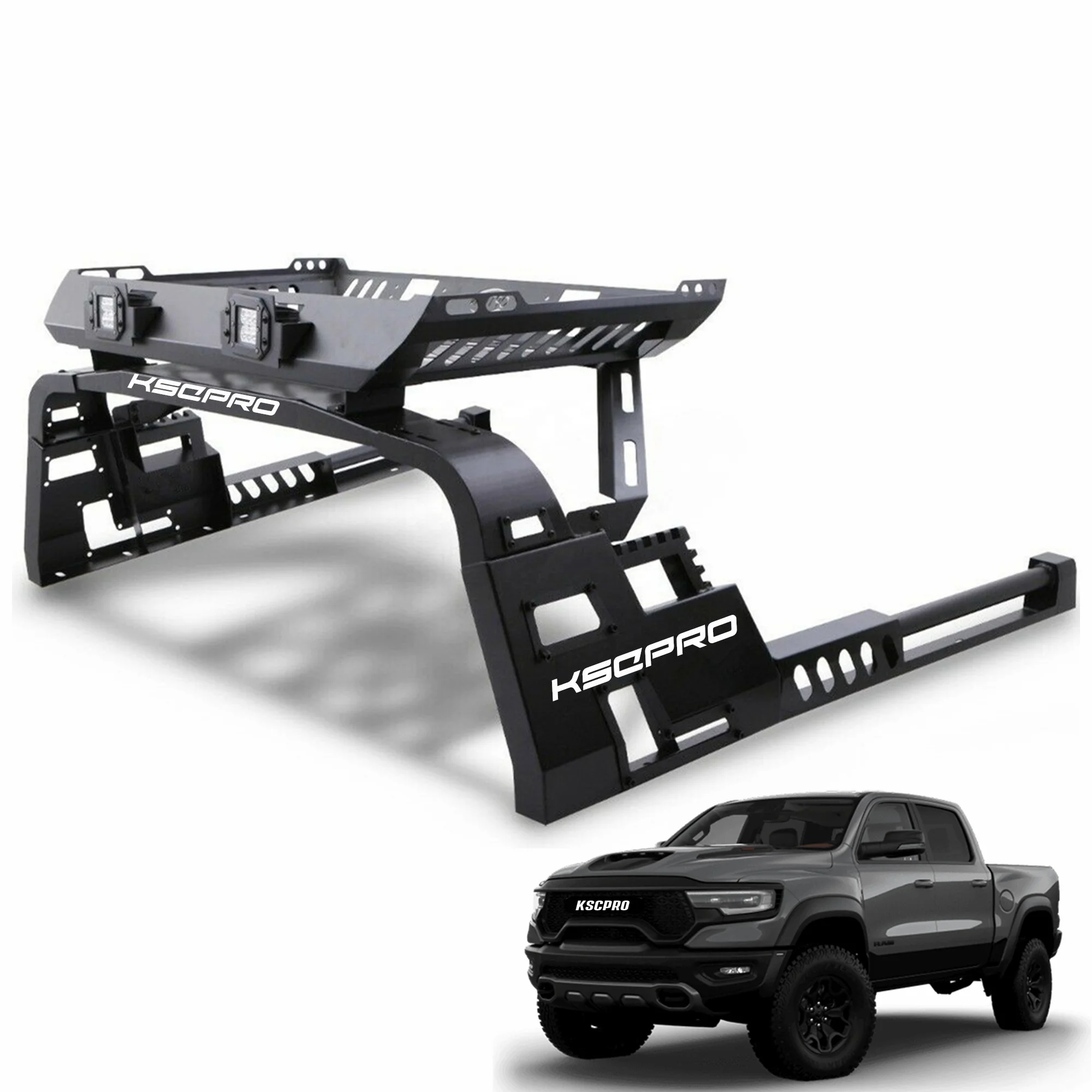 

KSCPRO 4x4 Roll Bar Sports Bar For Ram 1500 2500 2022 With Led Light