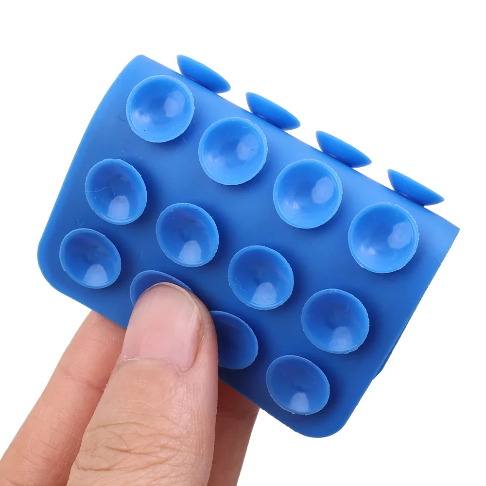 1-5Pcs Mobile Phone Back Sticker Suction Cup Holder Silicone Cup Mat Smartphone Wall Stand for Glass Ceramic Tiles Smooth Walls