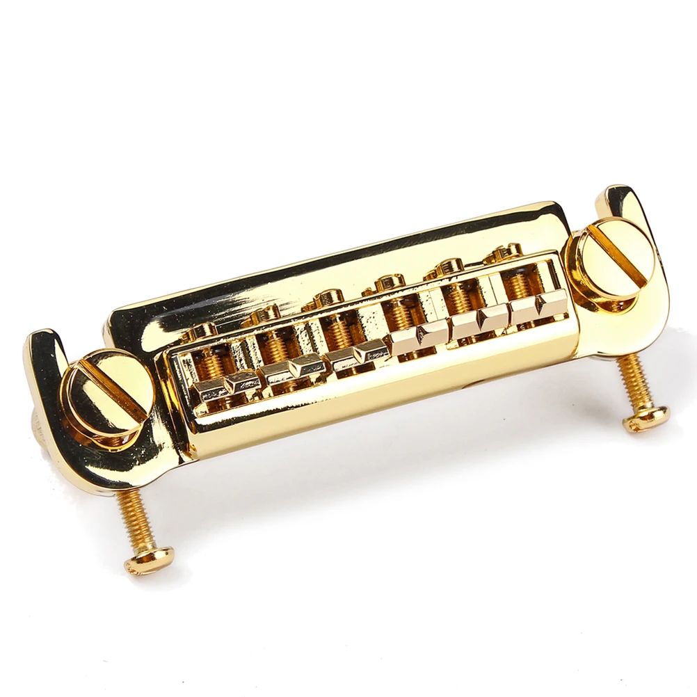 

Bridge Excellent Quality Guitar Roller Saddle Accessories Electric Replacement Gold Tailpiece with Rollers