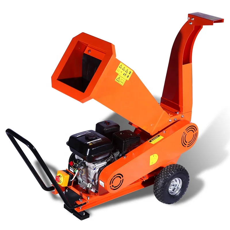 China Factory Wood Chipper Shredder Tree Branch Crusher 15HP Petrol Wood Chipper Branch Shredder for Garden