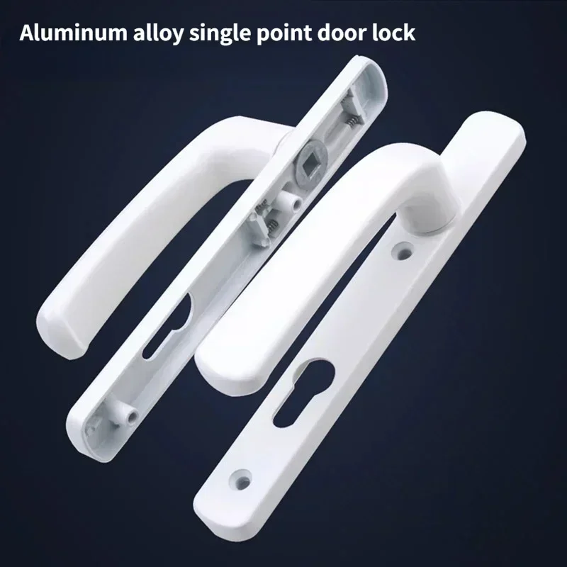 Aluminum Door Lock Three Piece Set, Aluminum Alloy Single Point Door Lock, Aluminum Alloy Door Handle, 85+30 Lock Body Lock