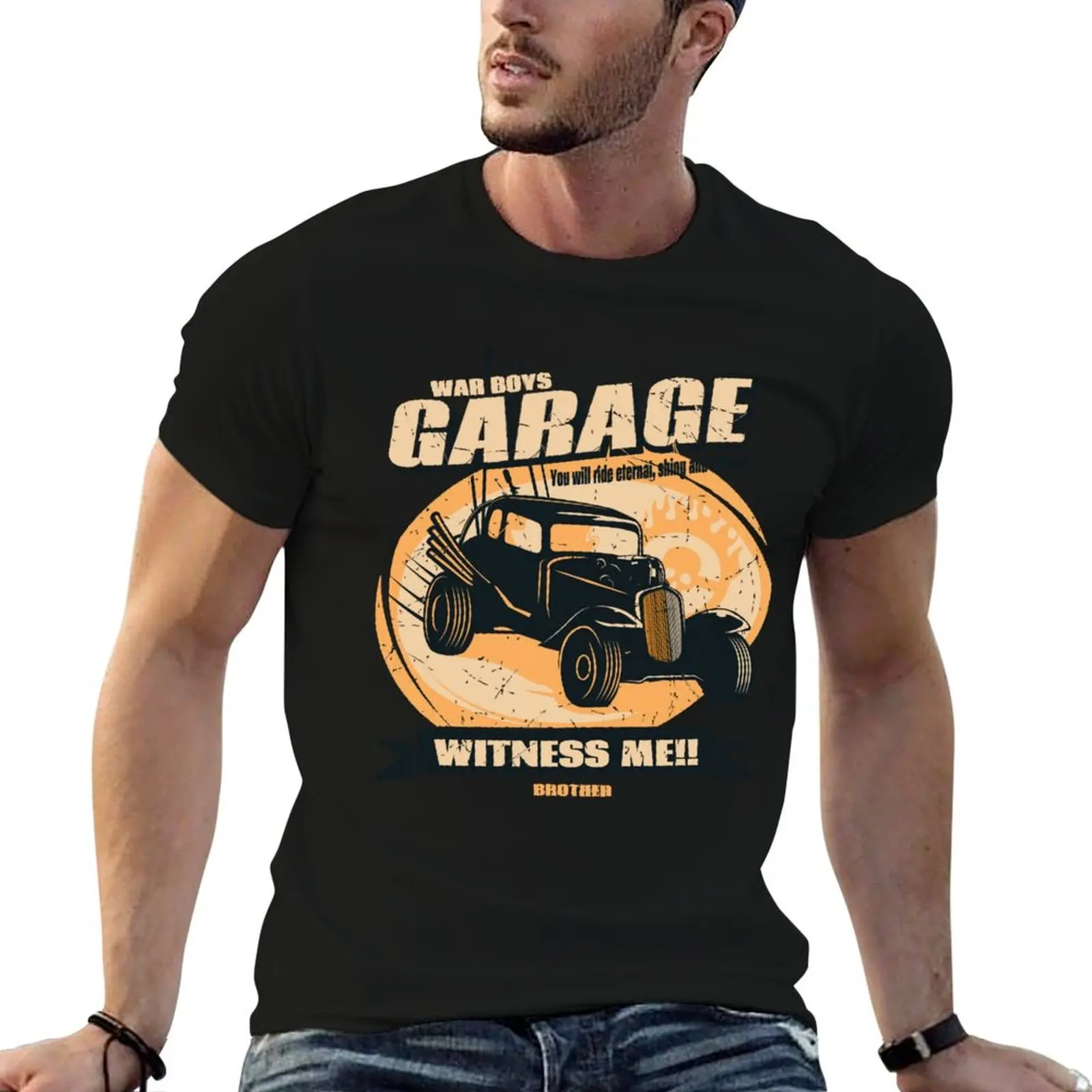T-shirt décontracté pour le travail, Warboys Garage Witness Me, cadeaux amusants