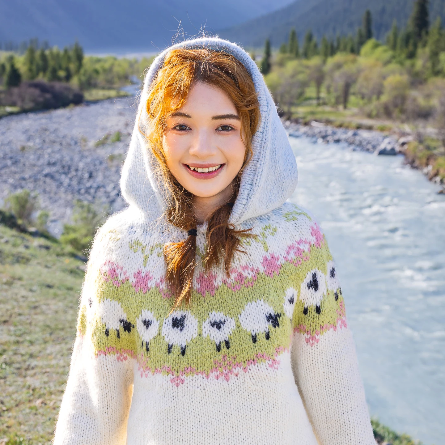 

102-106 см обхват груди, осенние пуловеры, свитера, женский винтажный свитер с капюшоном, скандинавский остров Fel, толстые теплые шерстяные вязаные свитера