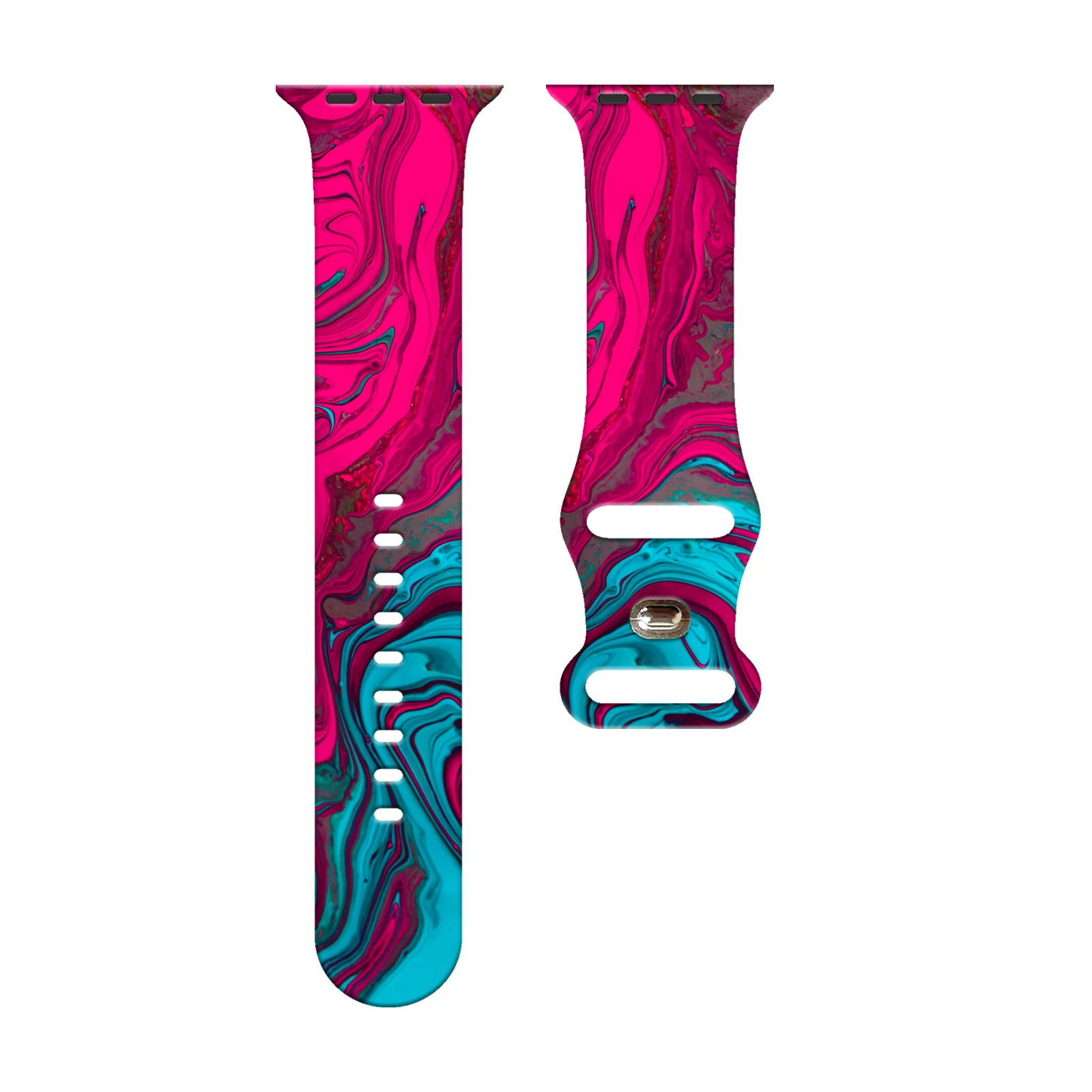 

Streamer shadows Printed Strap for Apple Watch 46mm 45mm 42mm 40mm Watchband Replaceable Bracelet for iWatch 11 10 9 8 7 Band