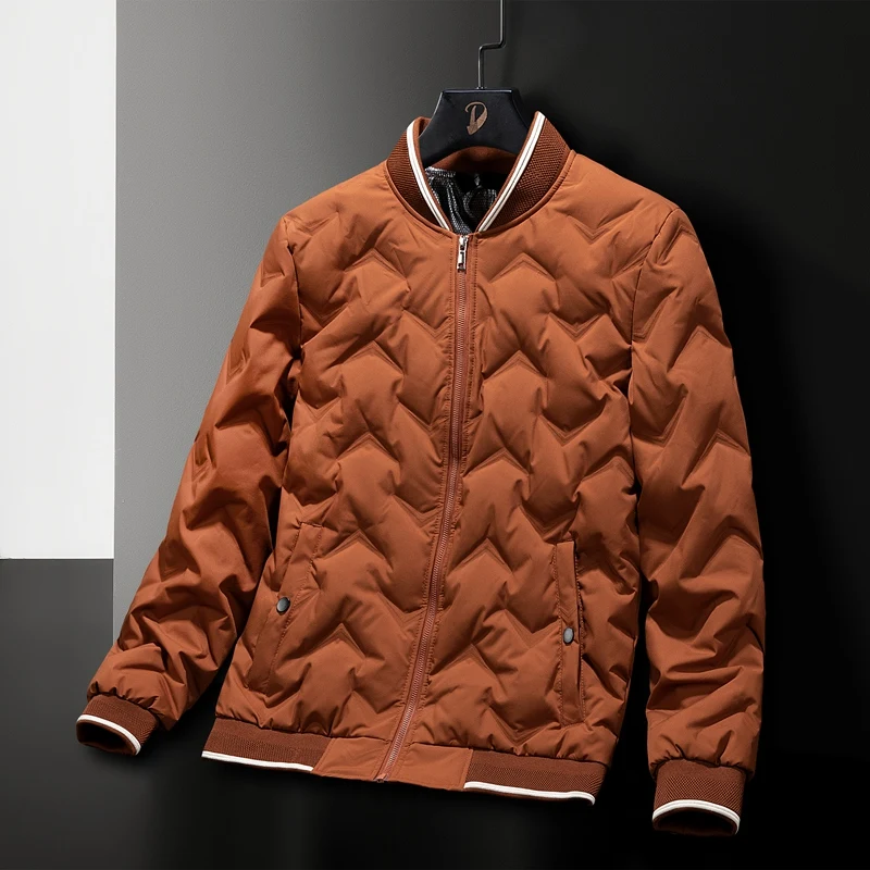 Outdoor Fishing Suits Short Men's Baseball Jackets for Spring  Winter Fashionable Black Down Jackets Thickened Duck Down Jackets