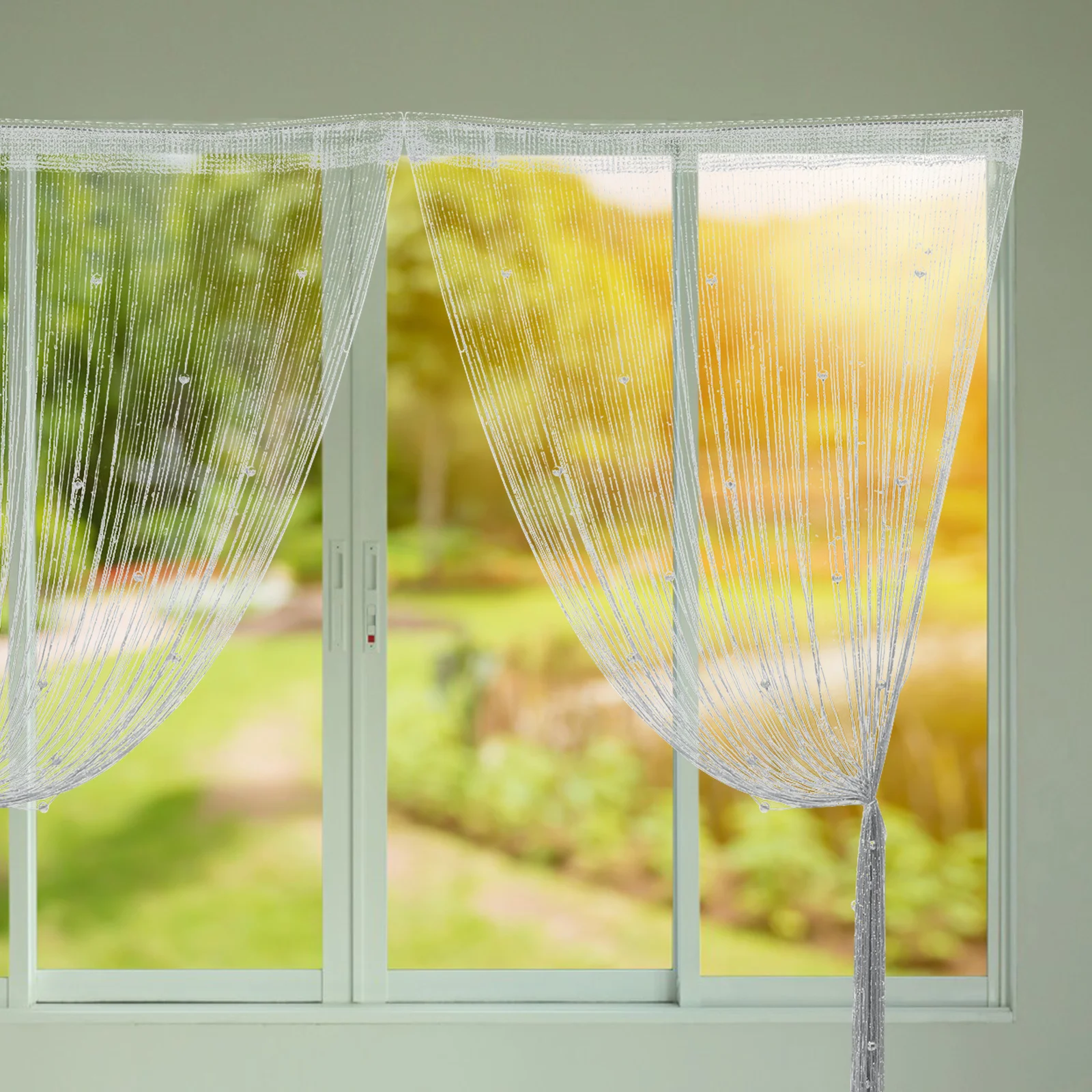 

Door String Curtain Fly Screen Punch Free Room Divider for Door Window Home Decor String Curtain Hallway Decor for Walls