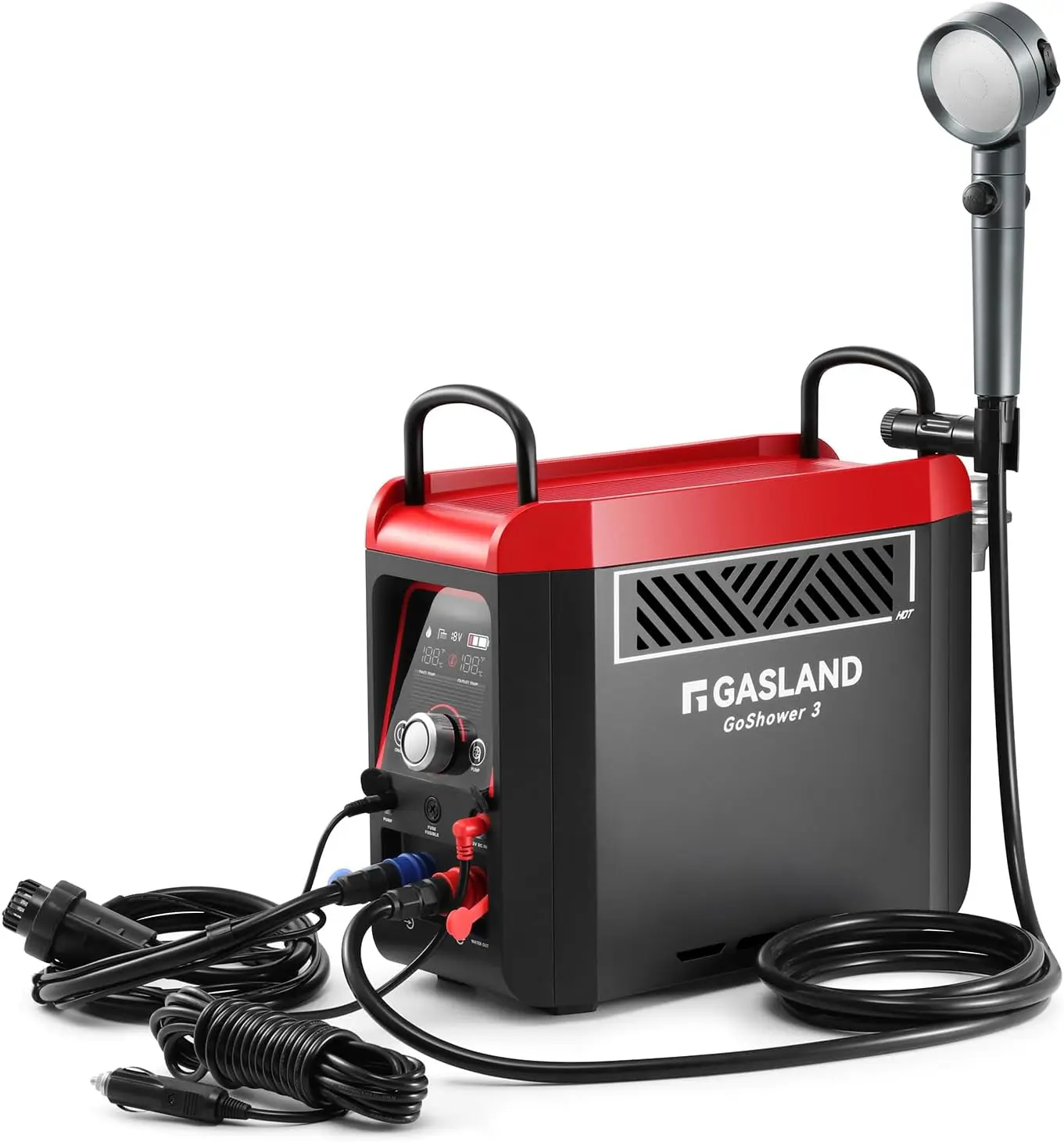 

Goshower G3 Pro 1lb Propane Portable Water Heater Shower Pump Instant Hot Water for Outdoor Camping Hiking Glamping