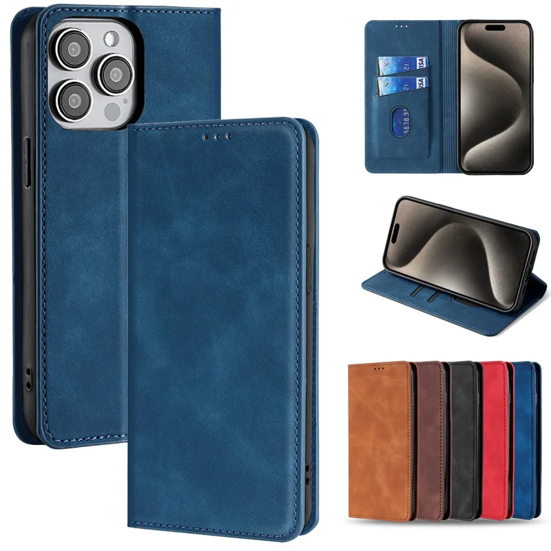 Wallet With Card Slot Flip Leather Case For Huawei P Smart Z S P10 P20 P30 P40 Lite E Pro Plus 2019 2020 2021 4G 5G Cover Bags