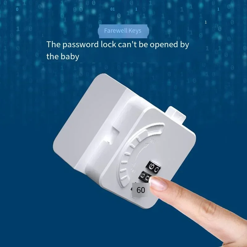 1/3pc password Anti-Pinching Hand Cabinet Drawer Locks Plastic White Safety Buckle for  Kids Protection Baby Safety Drawer Lock