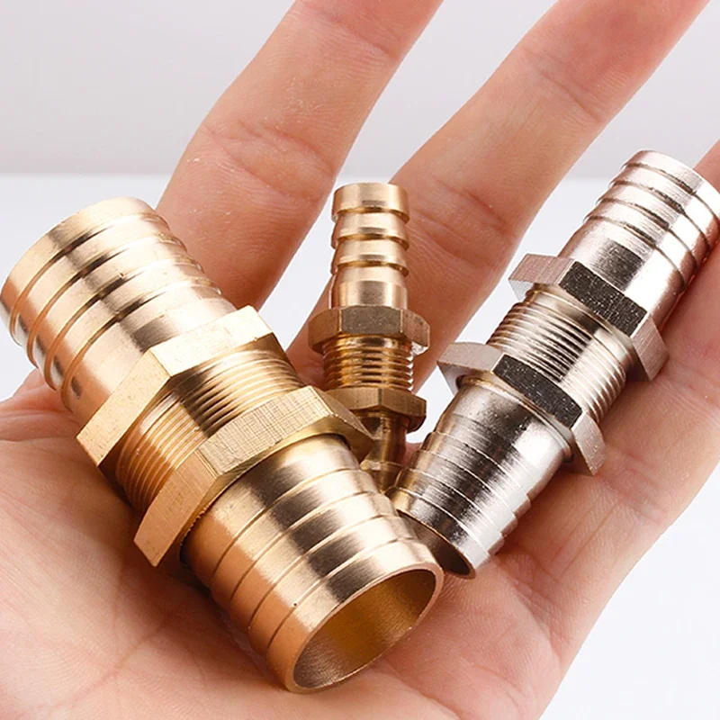 Picture 5: Brass Barb Pipe Fitting Connector Gas Copper Barbed Coupler Connector Adapter 1pcs 4mm 6mm 8mm10mm 12mm 14mm 16mm 19mm 25mm