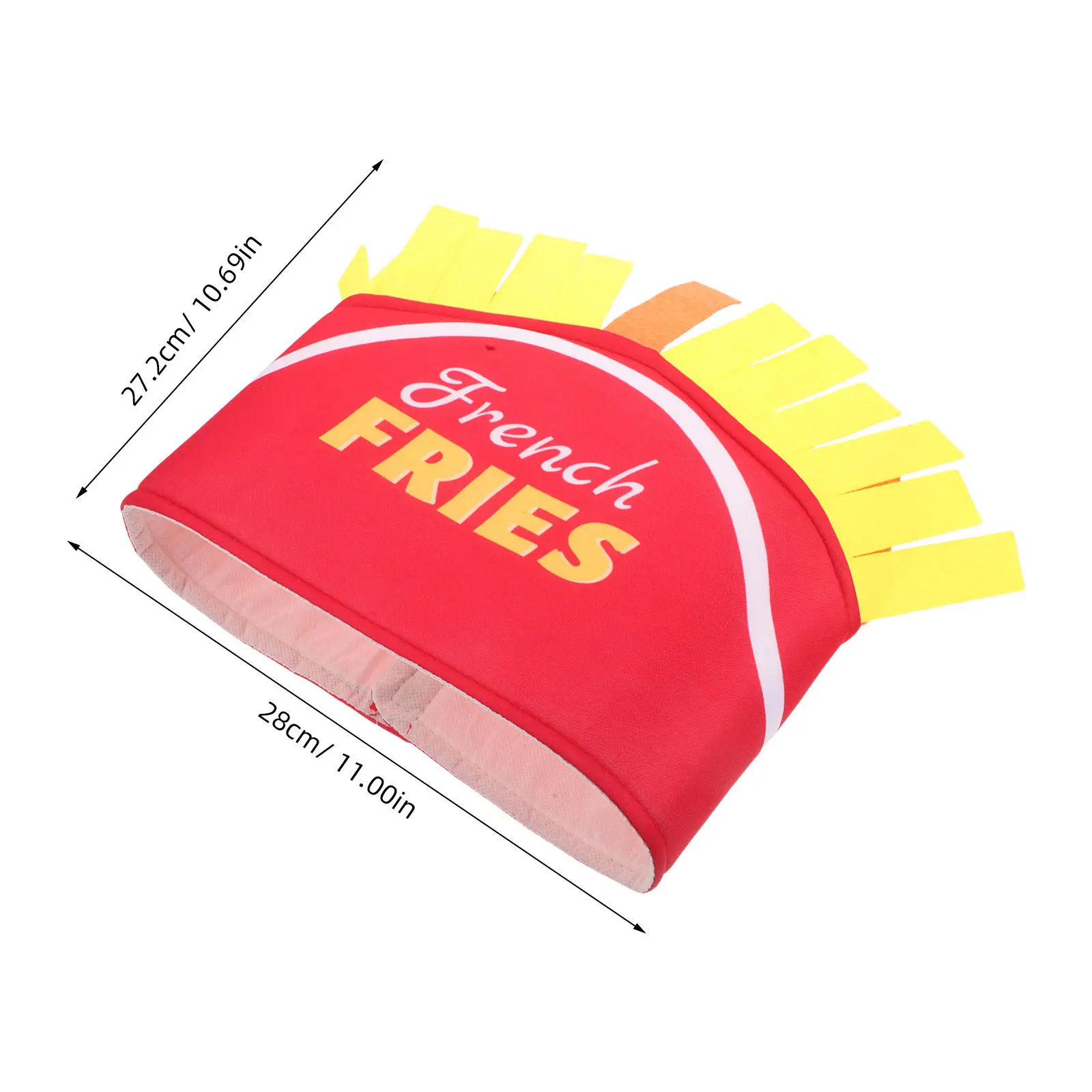 French Fries Hat Decoration High Recognition Cartoon Cosplay Party Headdress Thanksgiving Festival Performance Prop Funny