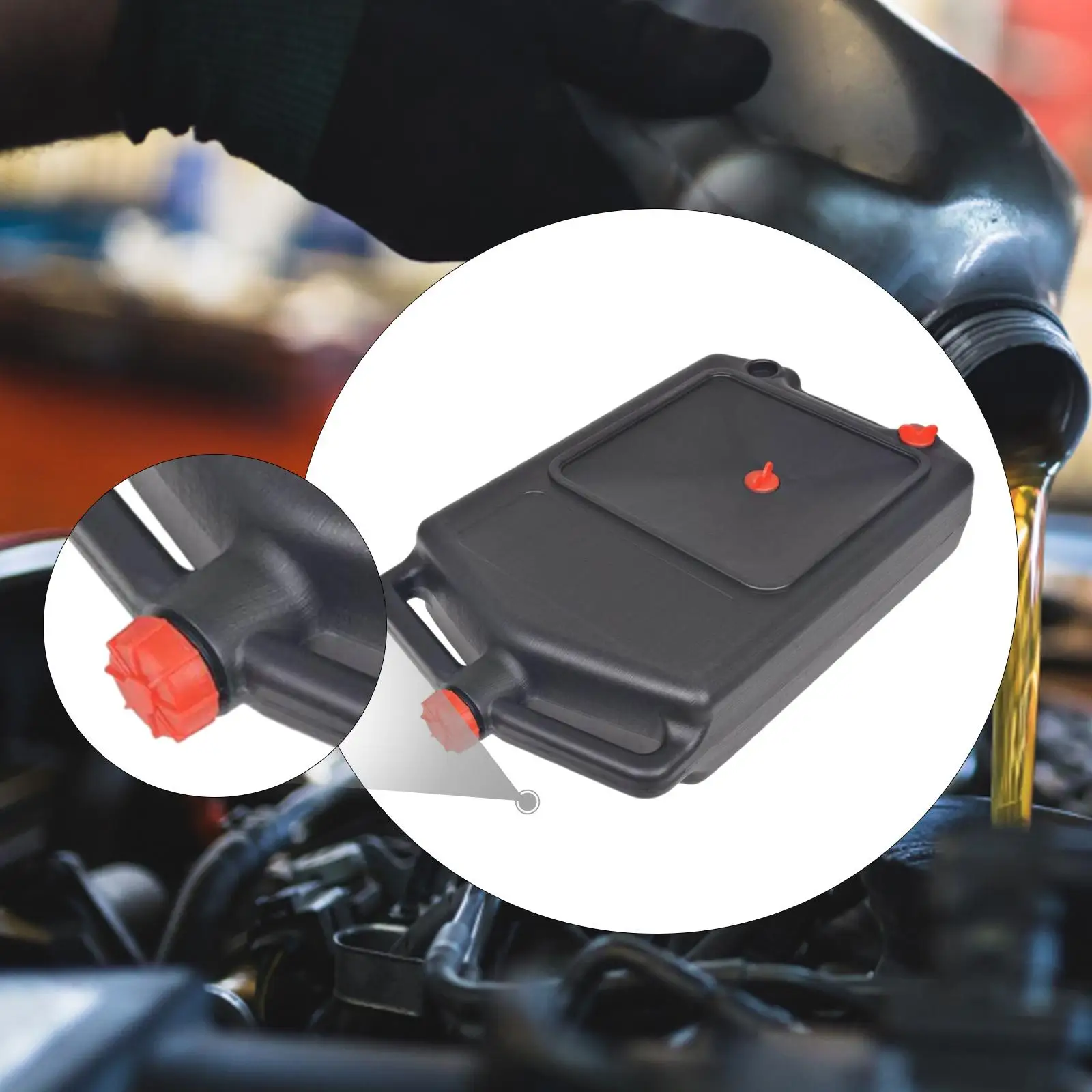 

Motor Oil Drain Pan 8L Portable Leak Proof Oil Receiving Container for Garage Auto Repairs Universal Use