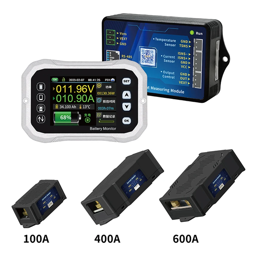 

Battery Monitor Tester 120V 100/400/600A Voltage Current Tester Capacity Indicator RV Battery VA Coulomb Meter KH110F/140F/160F