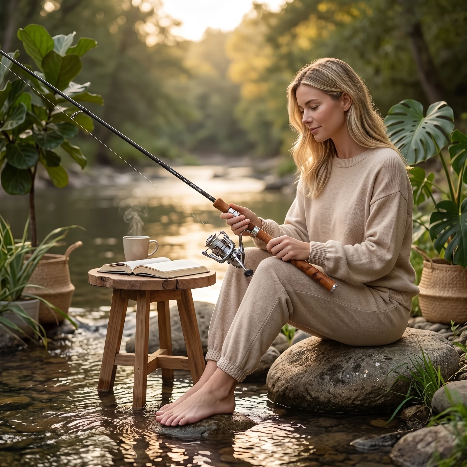 lure-fishing-rod-with-wooden-handle-solid-tip-carbon-fiber-fishing-rod-lightweight-ergonomic-for-anglers