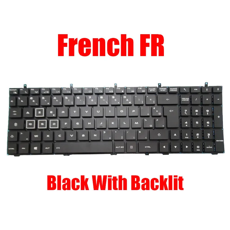 French FR/Belgium BE/Portugal PO/Spanish SP/Italy IT/Japanese JP Laptop Keyboard For Quanta NL9 NL9E NL9K NL9U Black New