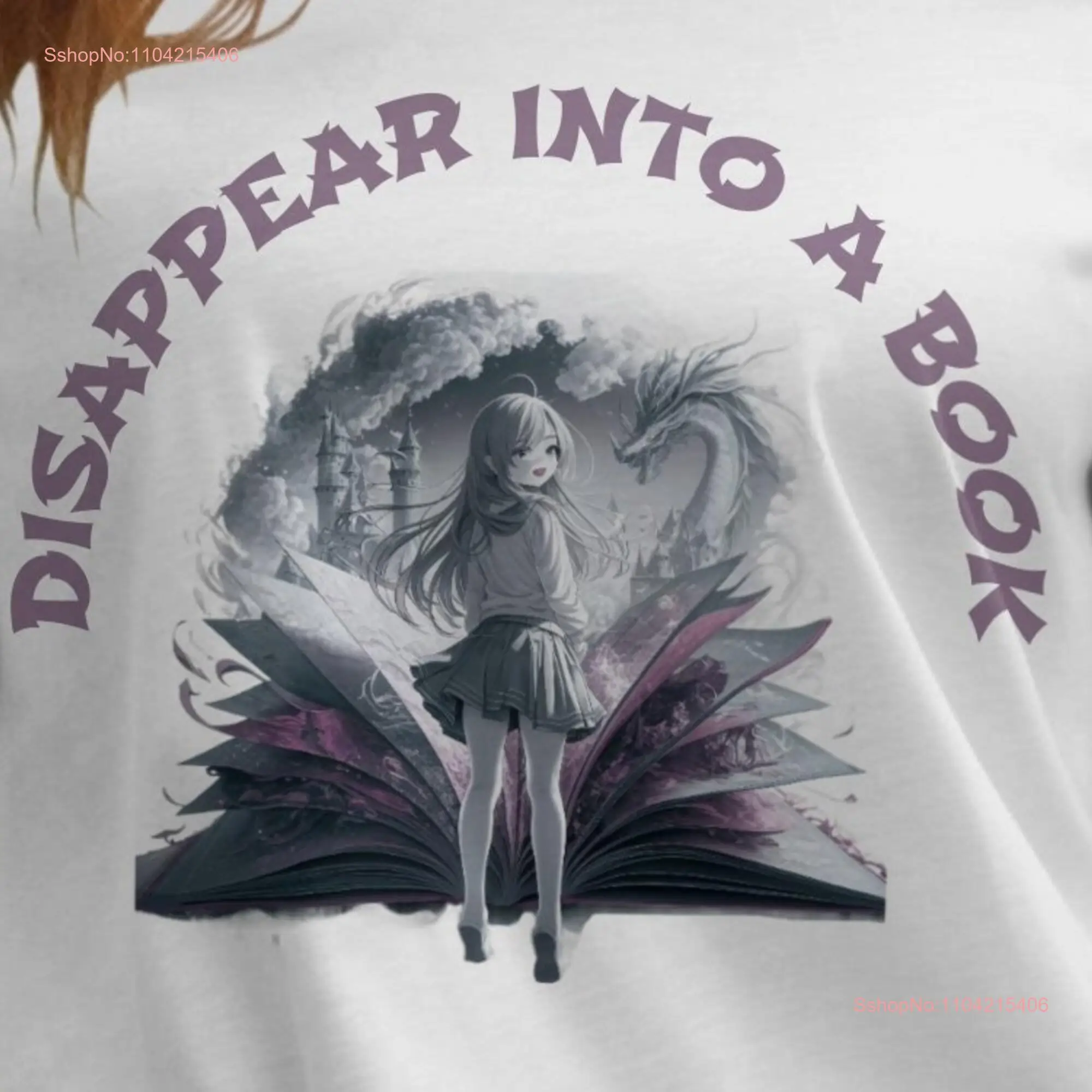 Cute Book T Shirt Fantasy Reader Bookish for Shirtns Readers Anime Shirtnagers long or short sleeves