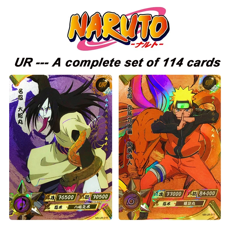 Kayou-Naruto Anime Characters Coleção Flash Card, Uchiha, Sasuke, Gaara, Uzumaki, Cartoon Toys, Presente de Natal