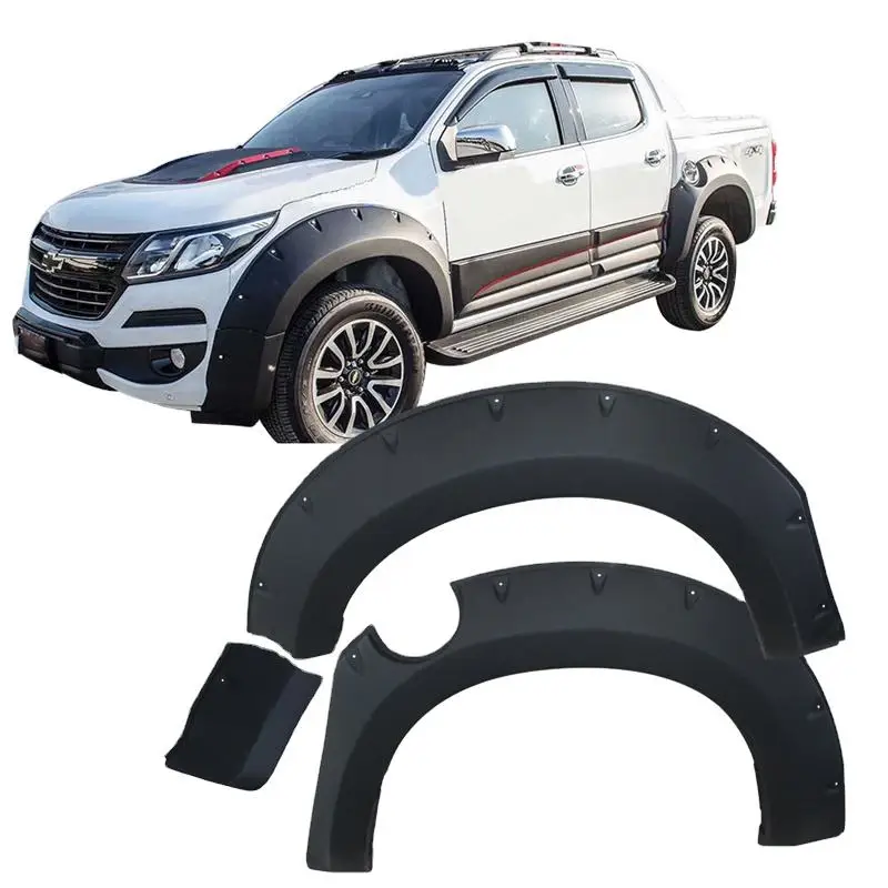 

ABS Fender Flare Pickup Truck Black 4x4 Offroad Wheel Arch for Chevrolet Colorado Holden Accessories 2016 2017 2018 2019 2020