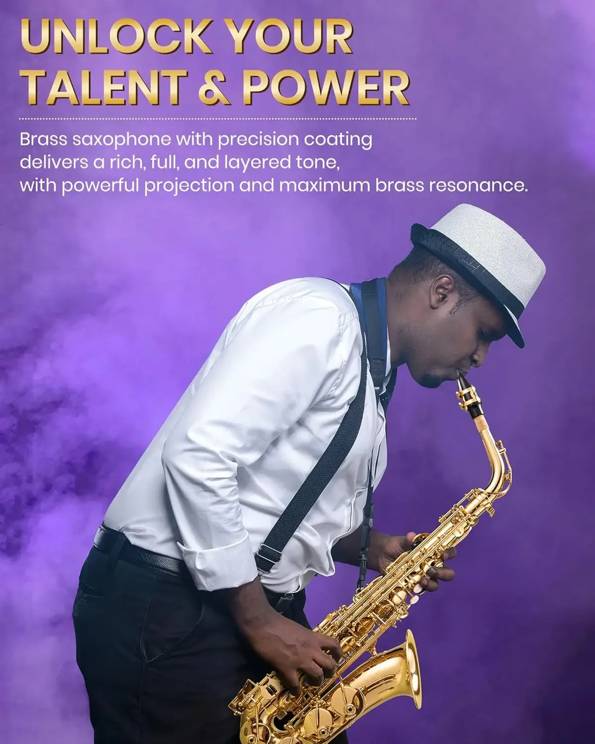 Saxophone E Flat Alto Saxophone: Saxofón Alto for Professional, Alto Sax for Beginners & Students, Saxophones with Reeds, Neck S