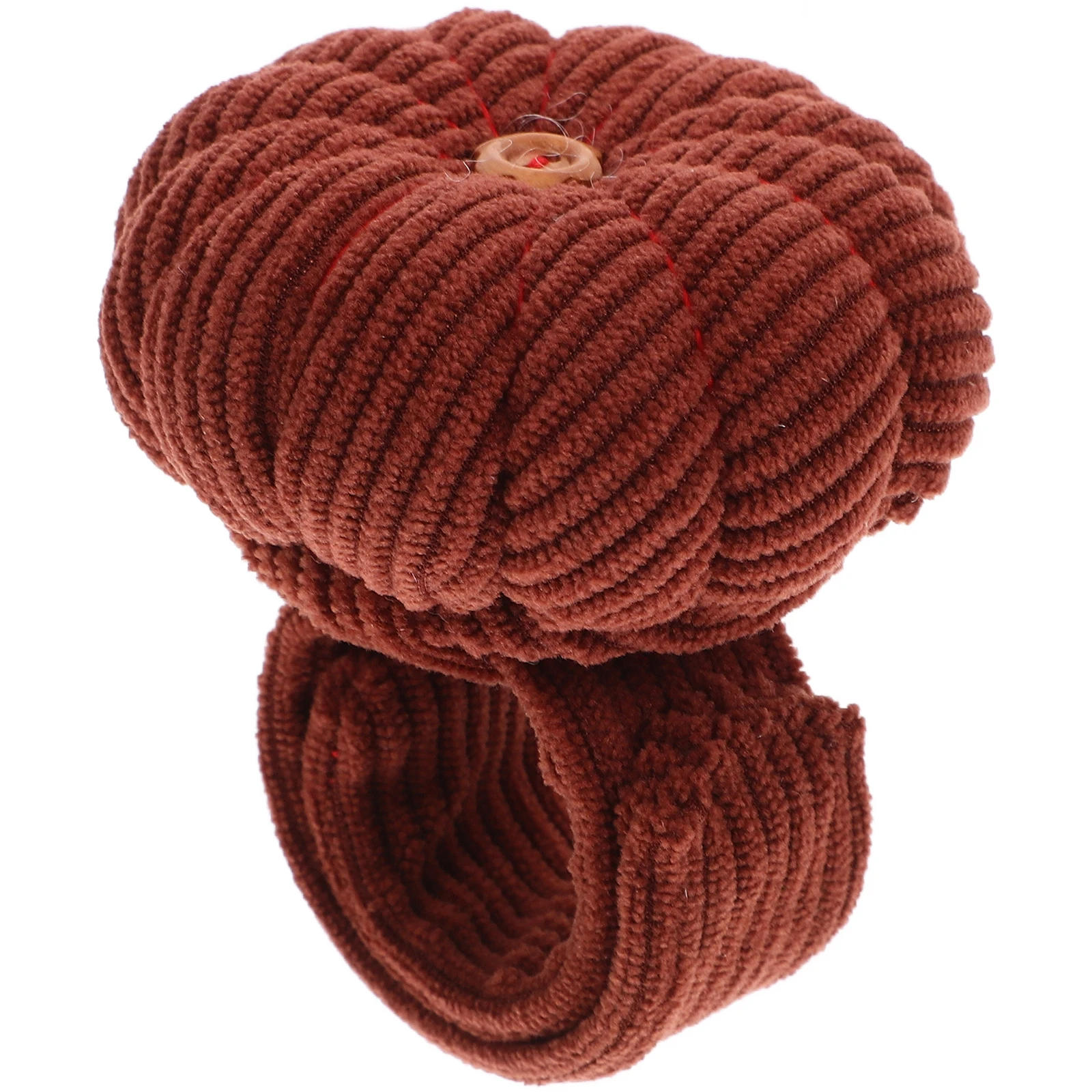 

Corduroy Pin Cushion Wristband Pumpkin Adjustable Soft Sewing Pins Holder Wrist Needles Pincushion Elastic Band DIY Handcraft
