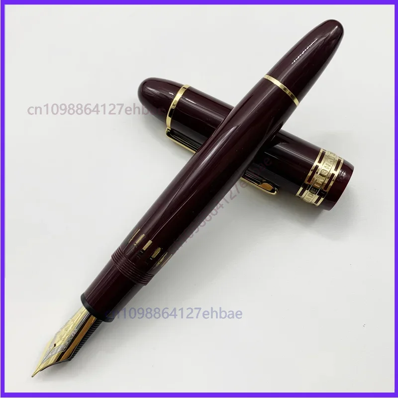 For JUNLAI Grande 930 Resin Piston Fountain Pen N0.9 Iraurita F/M/B Nib Gold/Silver Clip Business Writing Student Gift Pen