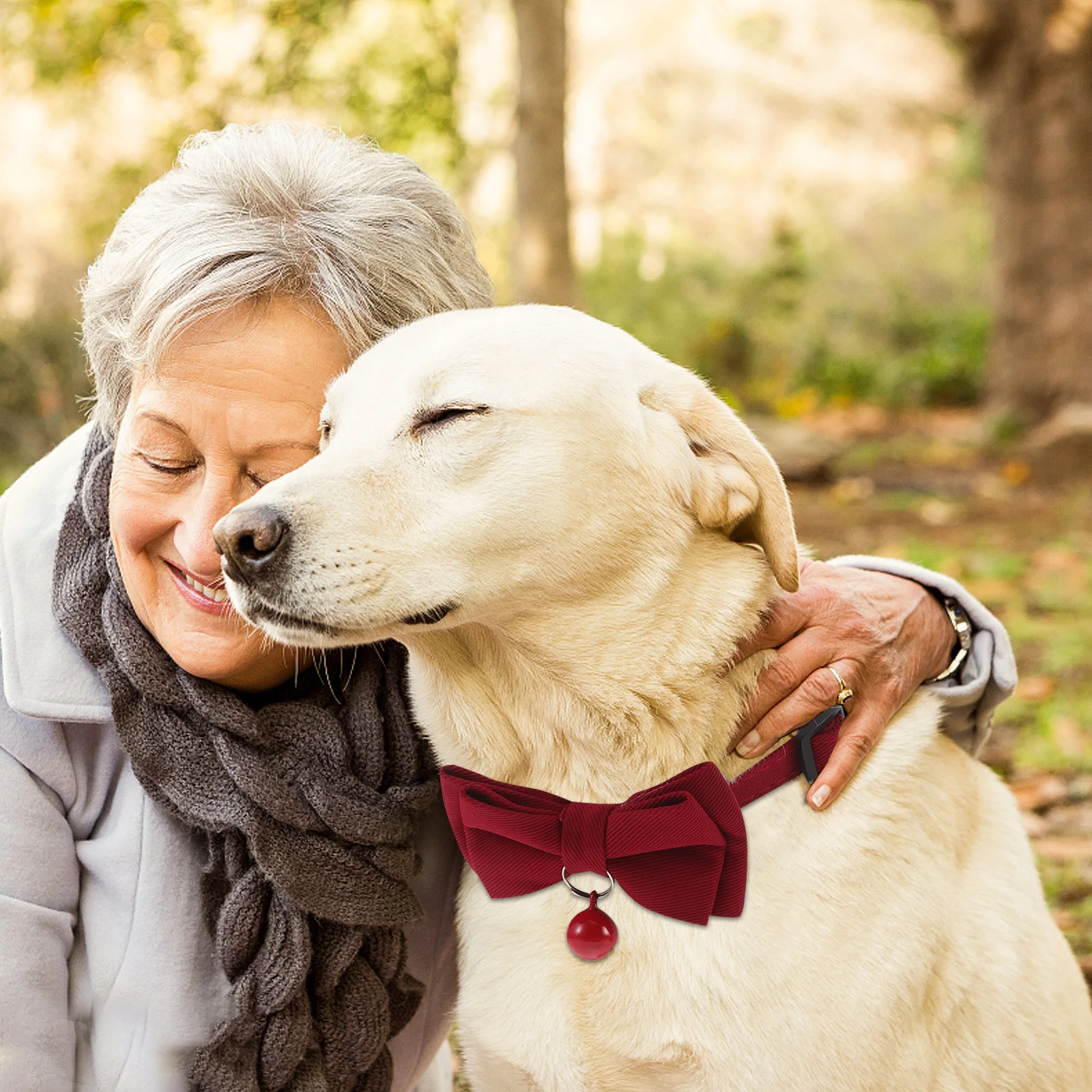 

4pcs Pet Wedding Collar Bow Pendant Adjustable Safety Buckle Removable Bell For Cats Dogs Small Pets Party Celebration