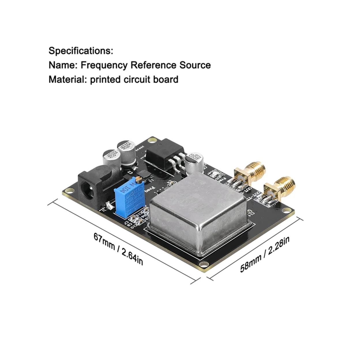 10MHz OCXO Frequency Reference Module Black Frequency Meter Low Phase Noise for Sound Decoder Frequency Meter