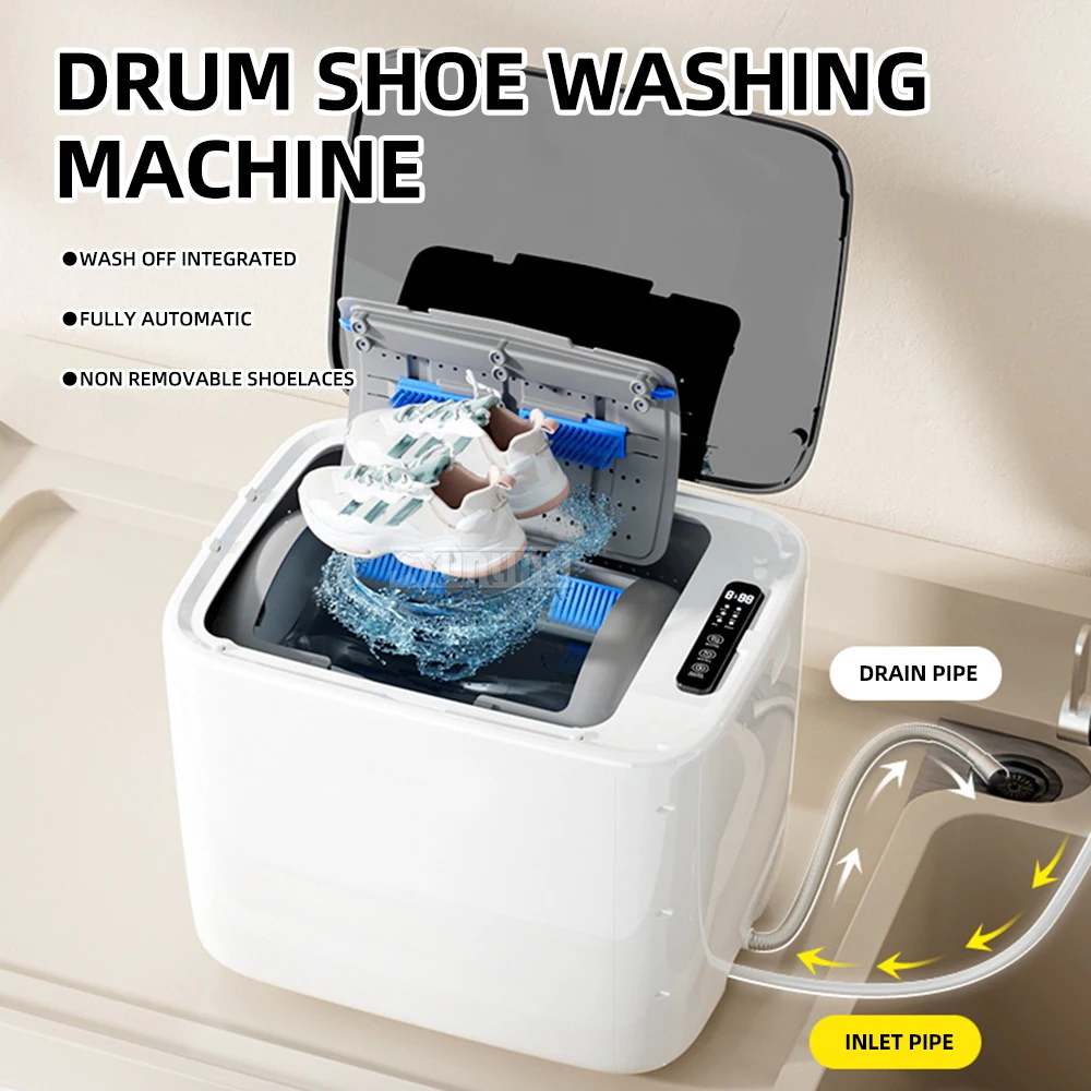 GEXP-1208 Drum Type Fully Automatic Shoe Washing Machine - Efficient Cleaning for Your Footwear