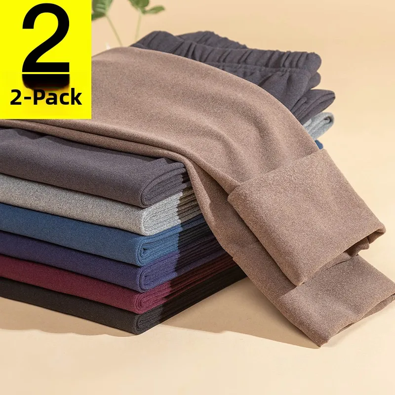 

Men's Thermal Fce Lined Thi Winter Trousers Autumn Pants Youth Casual Straight Leg Long Pants Slim Fit Faionable ...