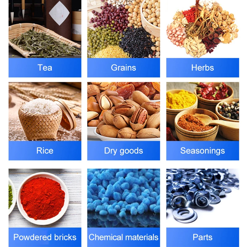 Low Price 3Side Multi-function Automatic Pouch Food Grain Granule Spice Sachet Back Seal Powder Weighing Packing Filling Machine