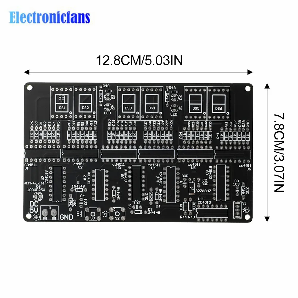 Imagem -06 - Kit Auto Despertador para Estudantes e Faça Você Mesmo Dígitos Tempo de Exibição Solda Kit Prática