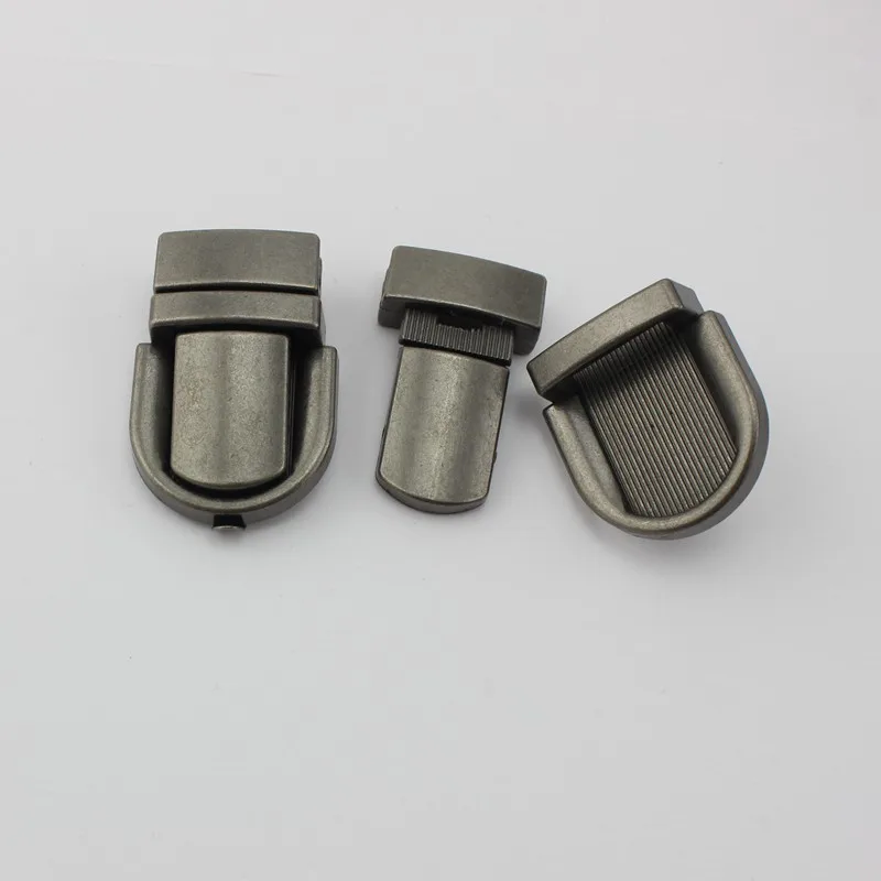 5-20 sets 44X30mm Antique old silver trunk lock metal locks for handbags purse closure lock