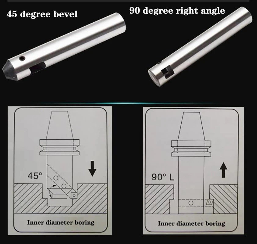 NEWMilling Machine Boring Device 16 Handles Drilling Machine Boring Tool Holder 20 Boring Bar Blade 25 Adjustable Boring Tool Ba