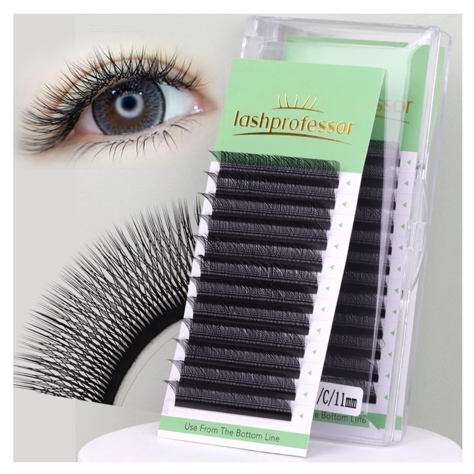 

Lashprofessor YY Volume Lash W Shape Eyelash Extension Faux Mink 3D W Hand Woven Spike Premade Volume Lashes Wispy Fan Extension