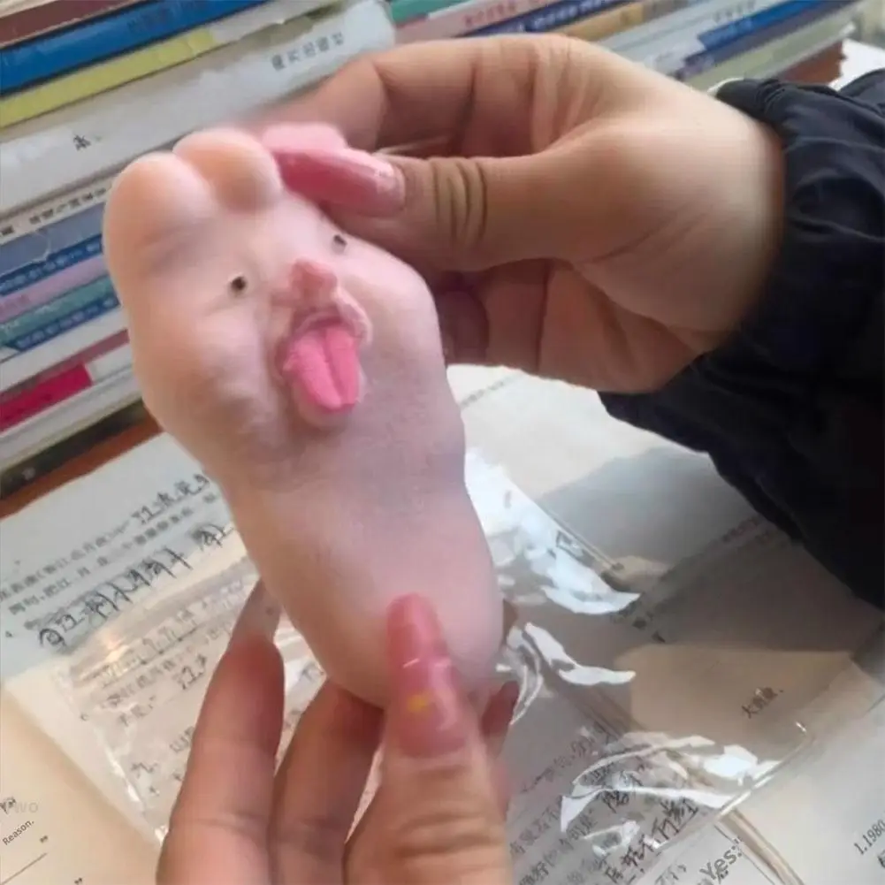 Língua colando pés grandes brinquedo romance macio estresse criança beliscar brinquedo presentes descompressão lenta adultos rebote brinquedo rel q9l5