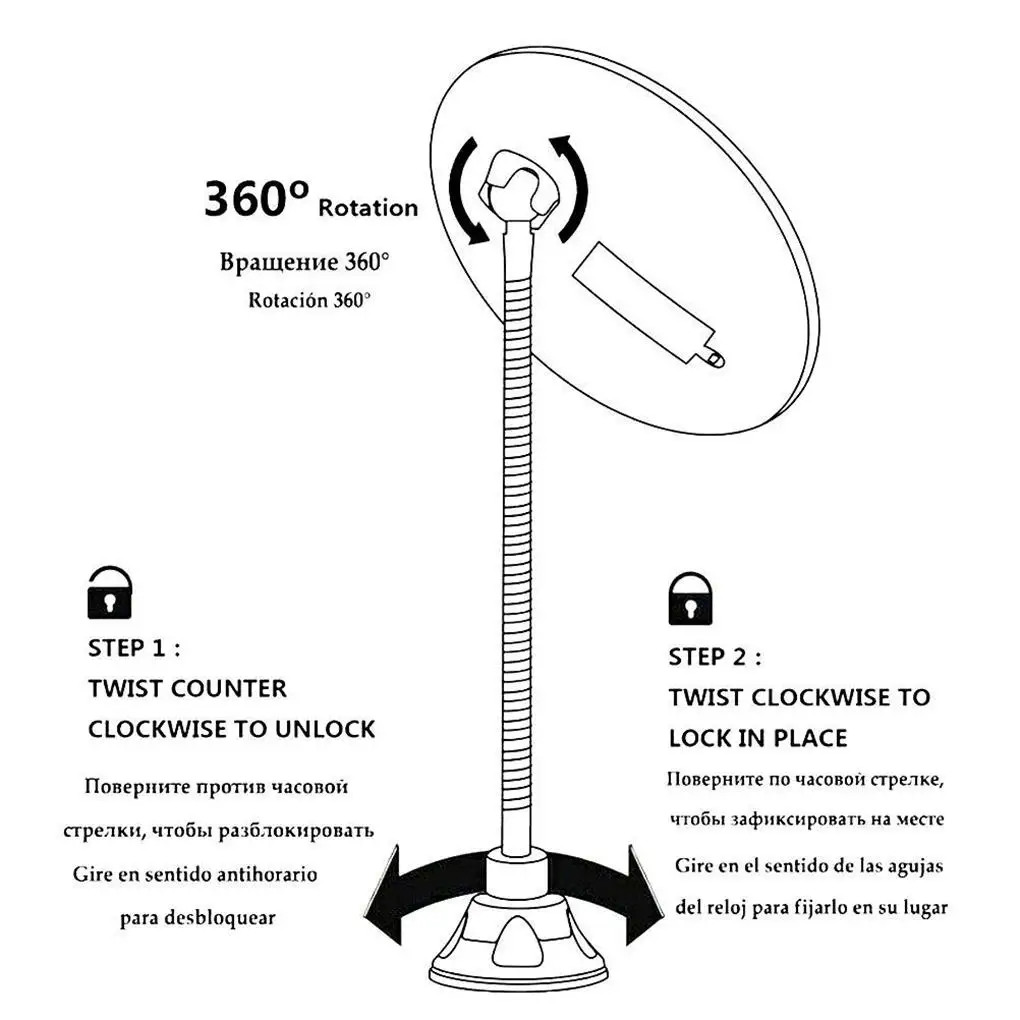 Ferramenta de ampliação dobrável espelhos vaidade viagem casa penteadeira acessórios rotação 10x espelho maquiagem com luz led