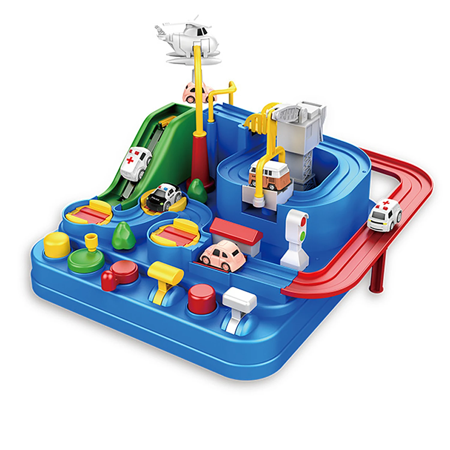 

Car adventure, inertia gliding children's puzzle toys, DIY puzzle early education toys