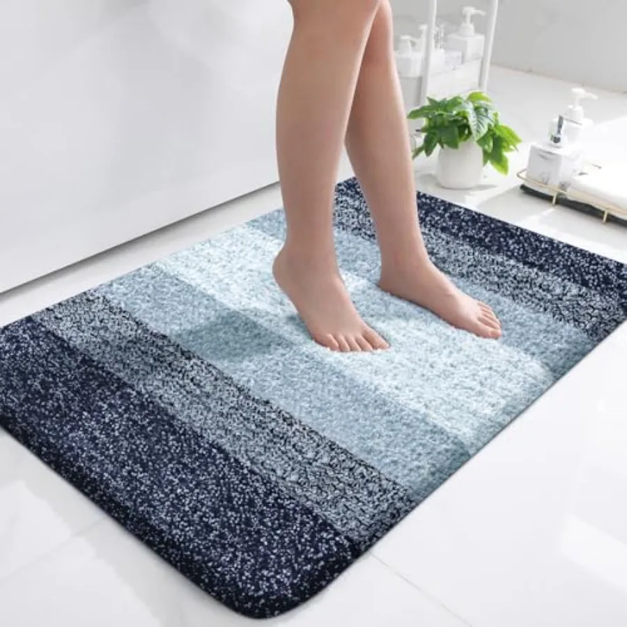 

Bathroom Rugs Mat 36x24, Extra Soft Absorbent Microfiber Bath Rugs, Rubber Backing, Quick Dry, Machine Washable Bath Mats for B