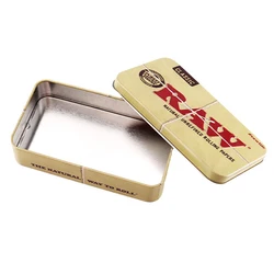 Tinplate Metal Storage Box Humidor Rolling Paper Box Smoking Cases Tin Box Pepper Cigarette Organizer