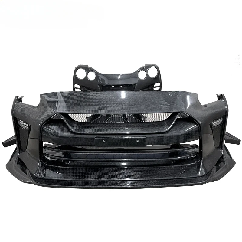 Full carbon fiber top secret bodykit for NISSAN GTR R35 bodykit front bumper rear bumper 2008-2018