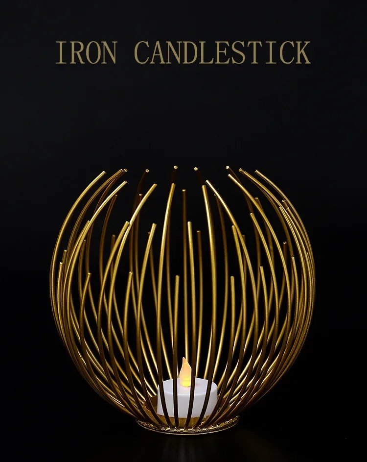 Nordic Metal Candle Lantern Holder 6