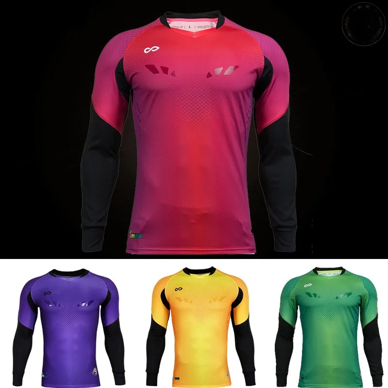 

Cikers Long Sve Goalkeeper Fooall Kit Мужская спортивная одежда на заказ Домашний стадион orms Spani National T