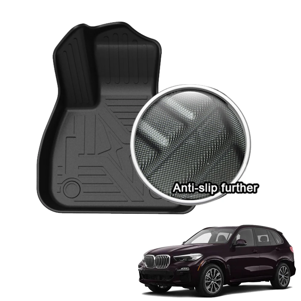 TPE Car Floor Mats for BMW X1 2016-2022 Waterproof Protective Rubber Car Pad Liner Auto Interior Accessories